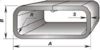 размер и справочные величины прямоугольного профиля