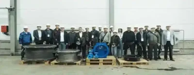 Бизнес-встреча партнёров на производстве компании ООО «Группа ЭНЭКОС» Бизнес-встреча партнёров на производстве компании ООО «Группа ЭНЭКОС»