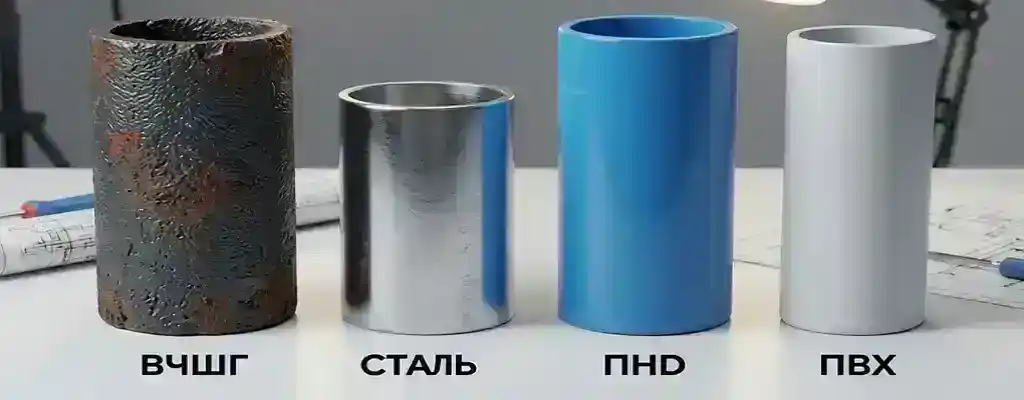 Сравнение труб для водоснабжения: ВЧШГ, сталь, ПНД, ПВХ — что лучше выбрать